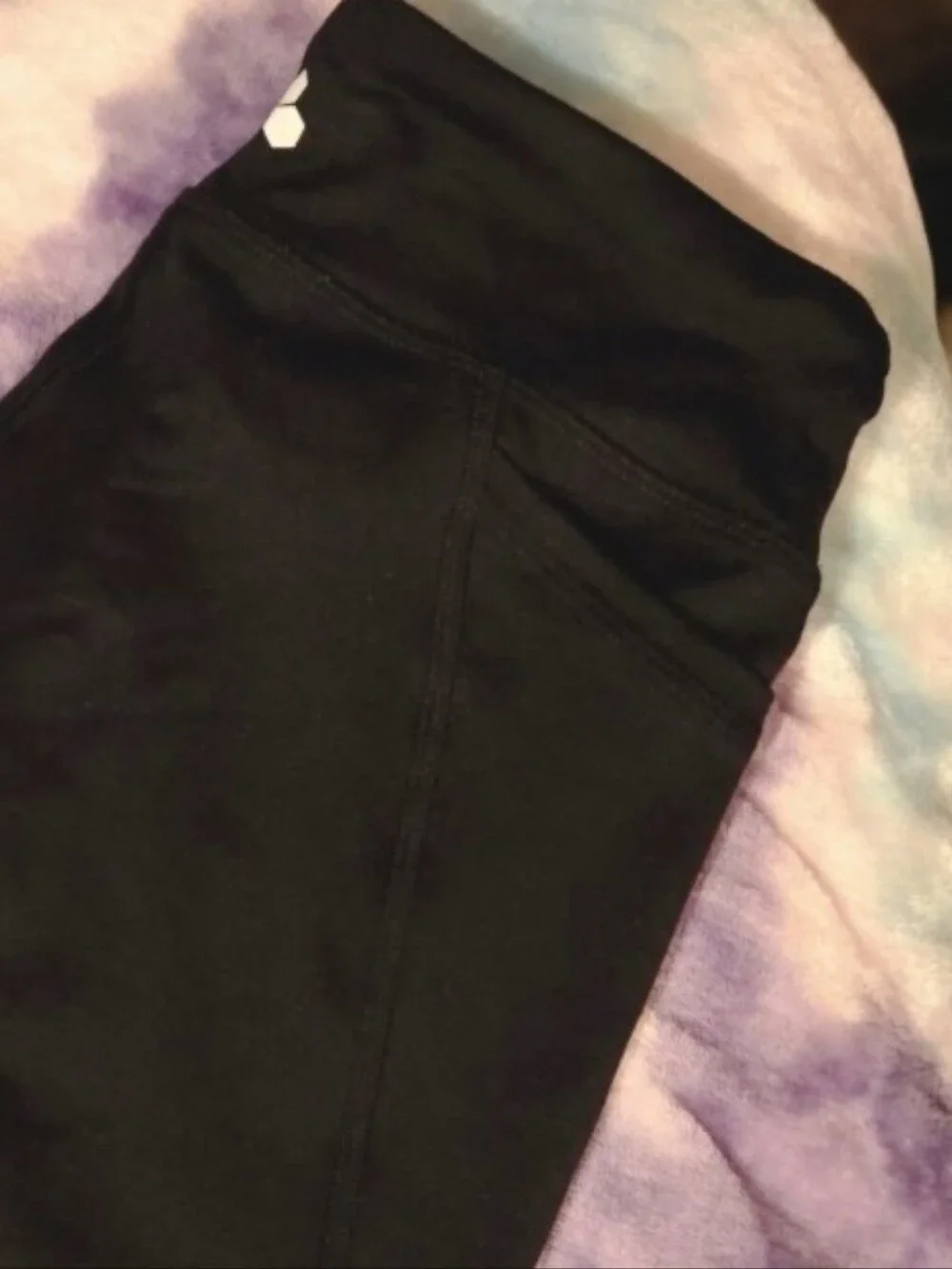 Tek Gear Youth Girls Black Activewear Cropped Leggings-LG (10/12) EUC